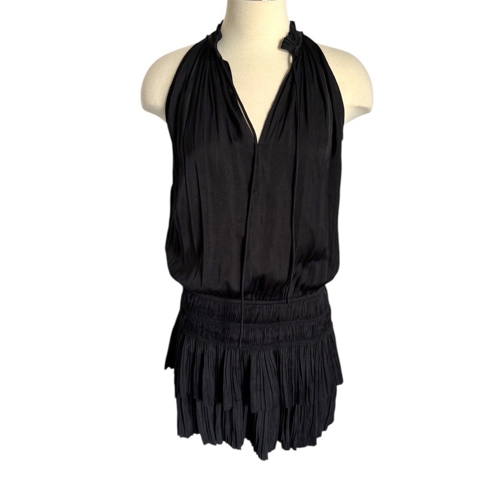 Elegant Black Halter Dress